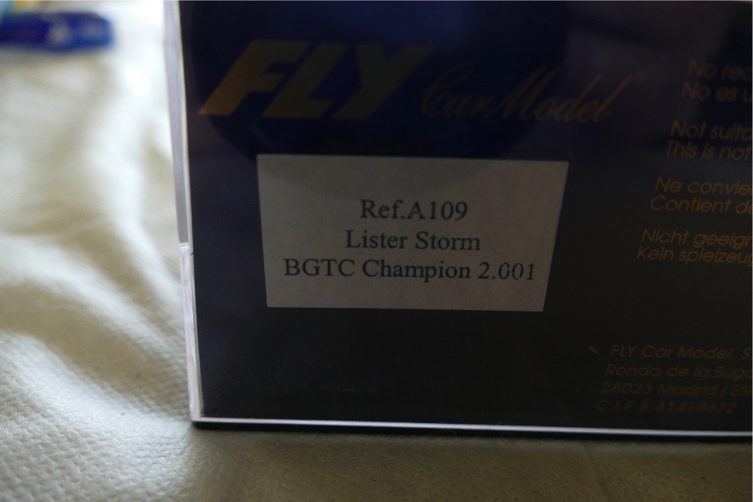 FLY REF A109 LISTER STORM BGTC CHAMPION 2001