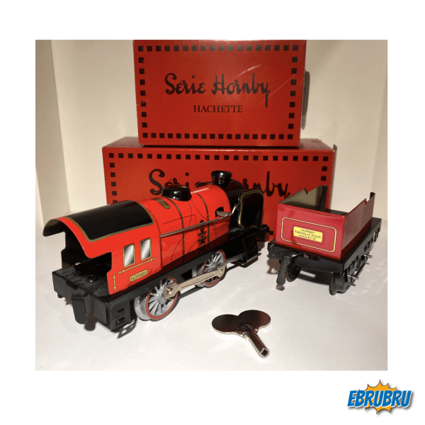 Locomotive et tender rouge HORNBY Hachette