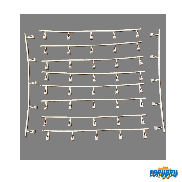 Barrières de sécurité blanche - Lot de 10 - SCALEXTRIC