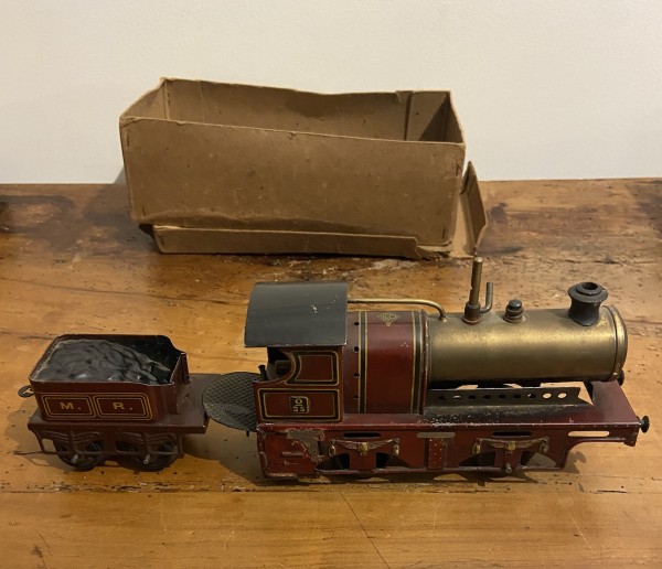 Locomotive vapeur vive Midland Railway 0-2-0 et tendeur M.R