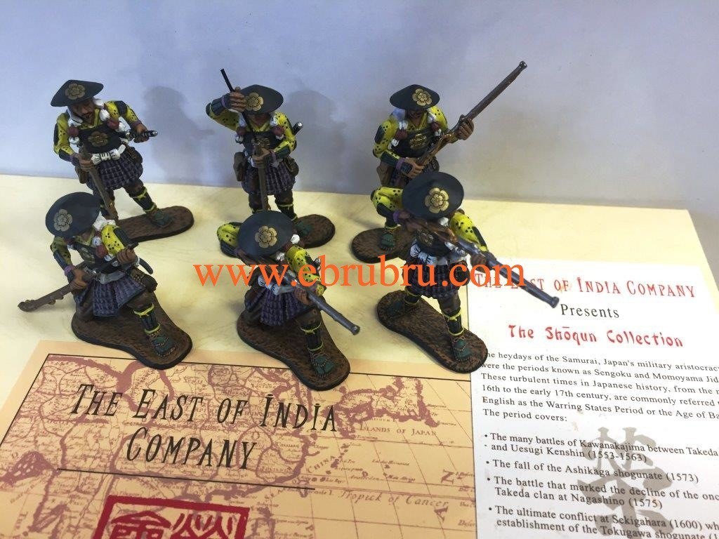 OLDA CLAN 6 ASHIGARU ARQUEBUSIERS EAST OF INDIA REF SCA17D