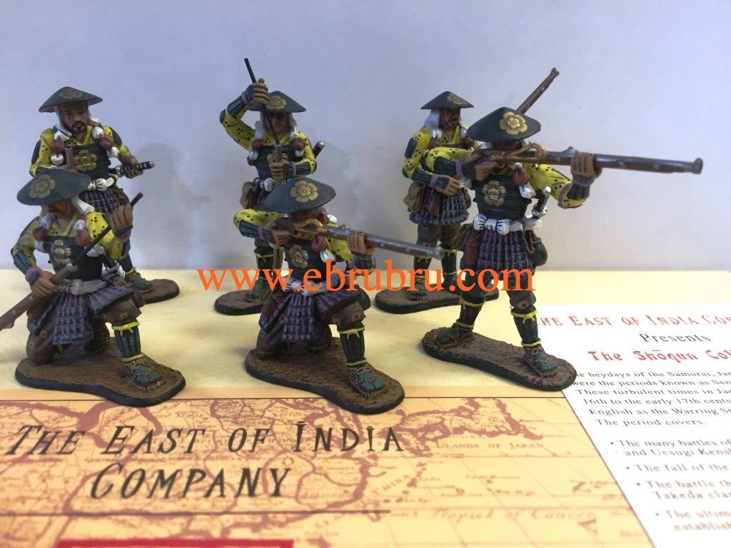 OLDA CLAN 6 ASHIGARU ARQUEBUSIERS EAST OF INDIA REF SCA17D