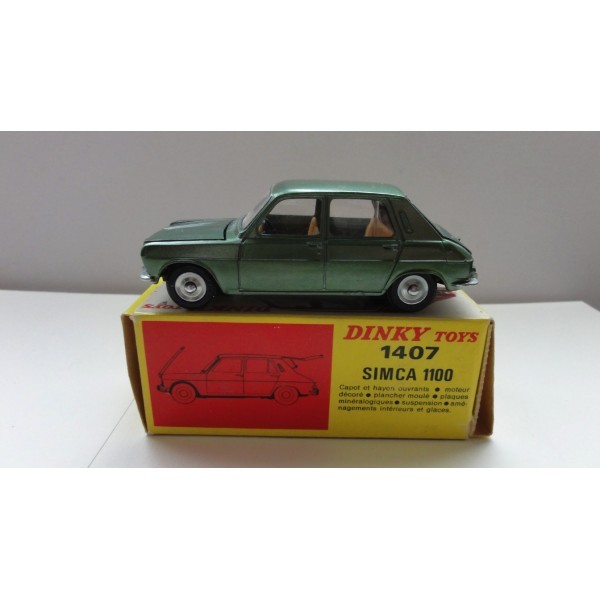 Simca 1100 berline  verte métallisé Dinky Toys réf 1407