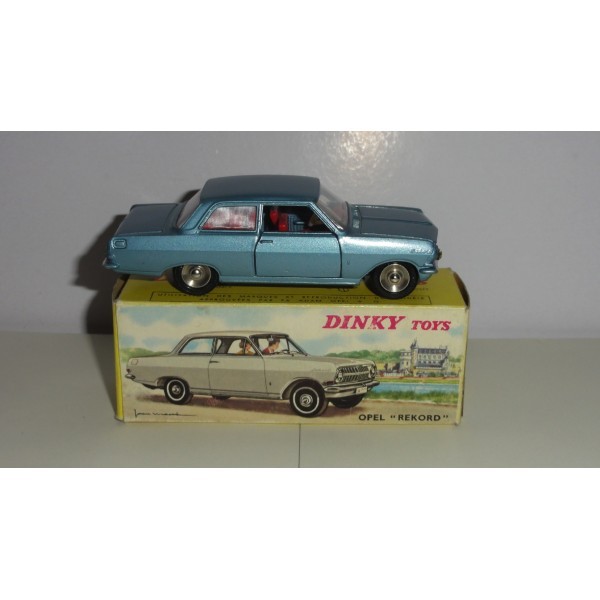 Opel rekord 1963 bleu métallisé 2 portes Dinky Toys réf 542