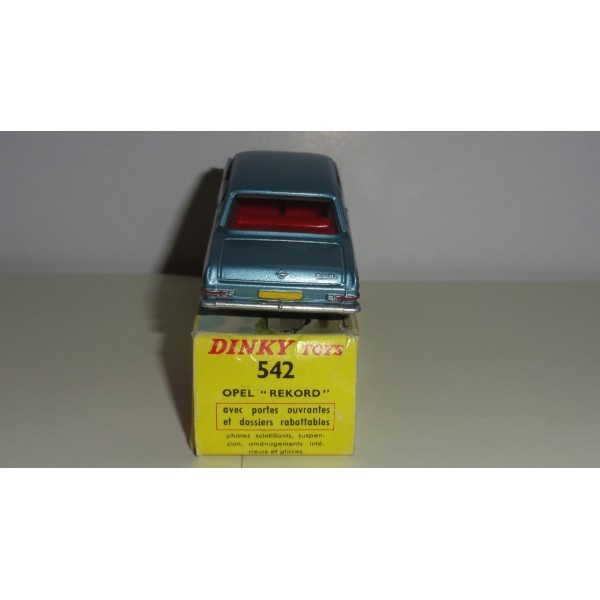 Opel rekord 1963 bleu métallisé 2 portes Dinky Toys réf 542