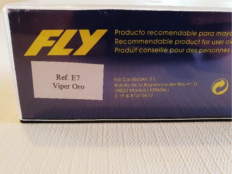 VIPER ORO GTS-R GOLD-SONDERMODELL « 2 JAHRE FLY » FLY REF E7