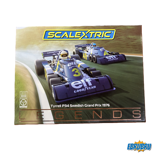 Coffret Legends Tyrrell P34 Swedish Grand Prix 1976 SCALEXTRIC C4084A