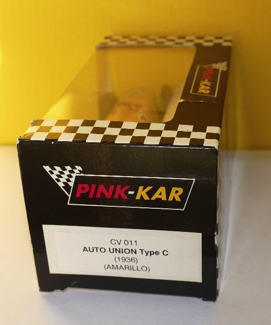 AUTO UNION TYPE C 1936 JAUNE PINK KAR RÉF CV 011